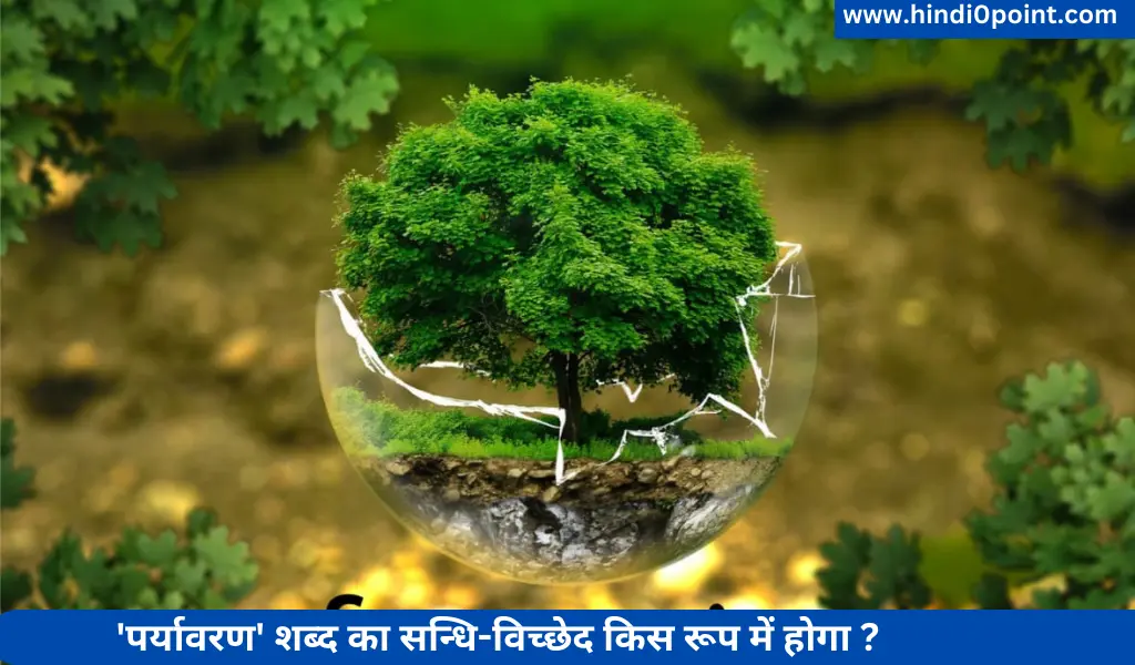 paryaavaran shabd ka sandhi-vichchhed kis roop mein hoga+पर्यावरण शब्द का सन्धि-विच्छेद किस रूप में होगा ?