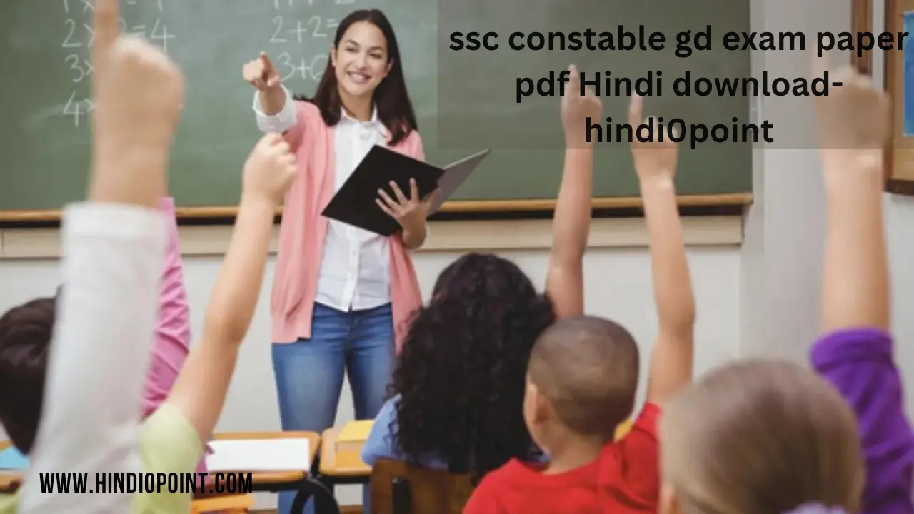 ssc constable gd exam paper pdf Hindi download-hindi0point